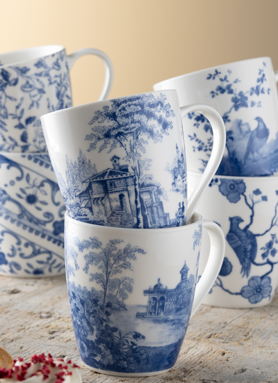 Archive Blue Mugs Set of 6